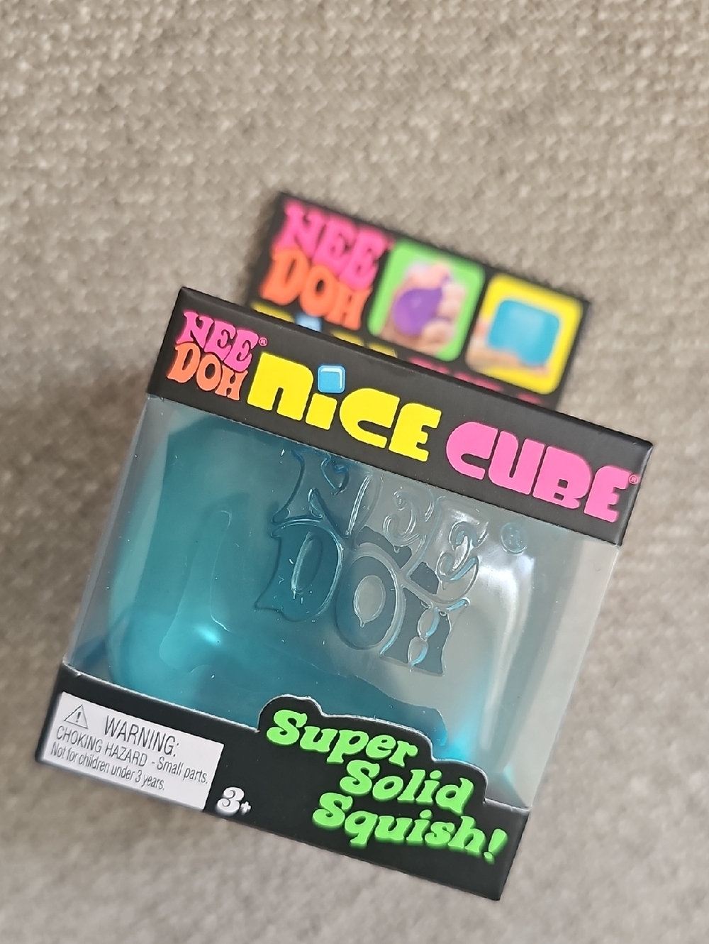 NEW! Nee Doh Nice Cube Blue